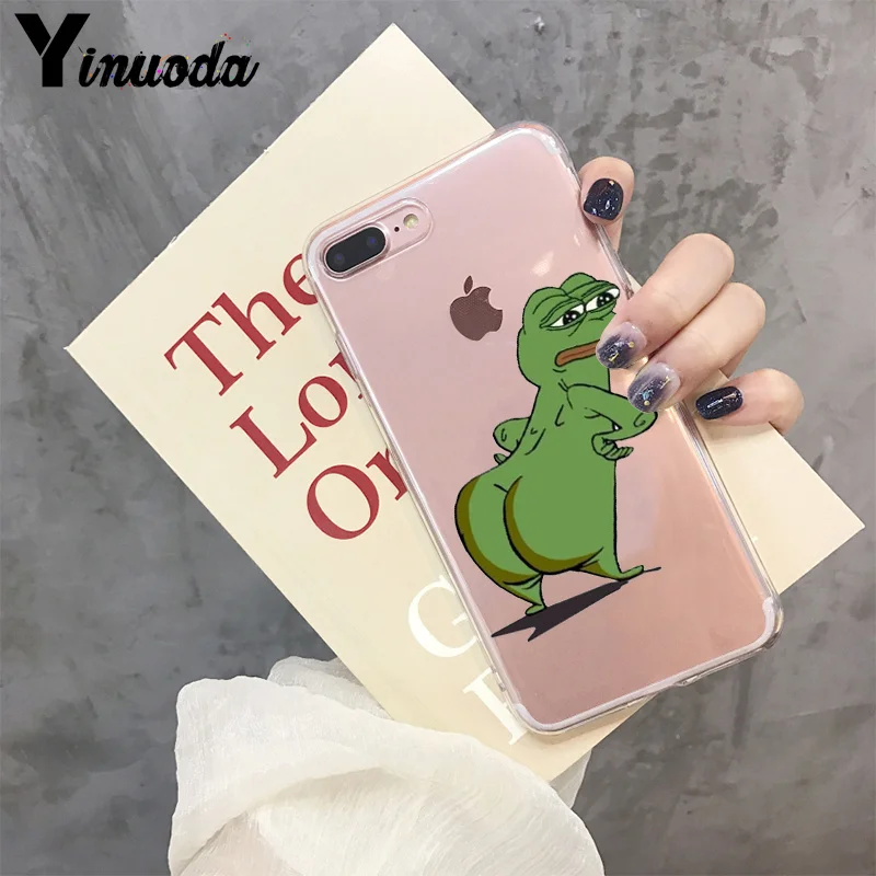 Yinuoda лягушонок Пепе Модный чехол для телефона чехол для iphone 8 7 6 6S Plus X XS max 10 5 5S SE XR Coque Shell