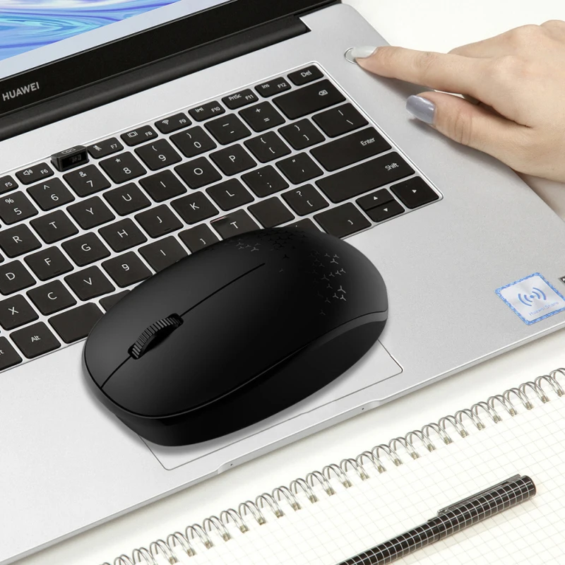 

New Dual Mode Bluetooth 5.1 Rechargeable Wireless Mouse Metal Wheel Mute 2.4G Mouse Business Office Home Laptop Wireless Mouse