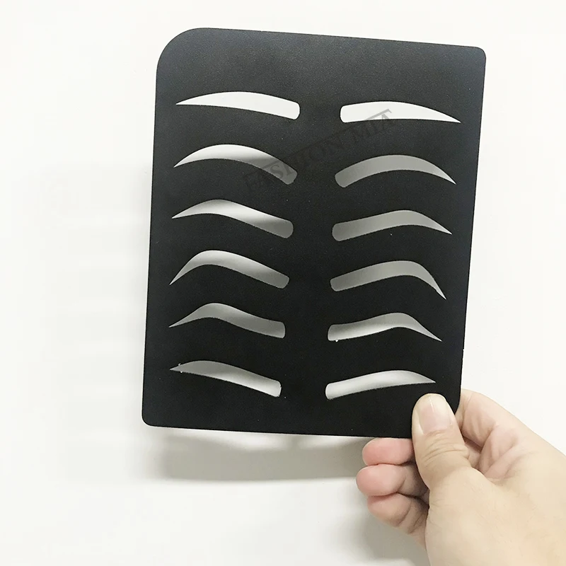 Черные тату-наклейки для бровей Стикеры перманентного макияжа практики татуажа