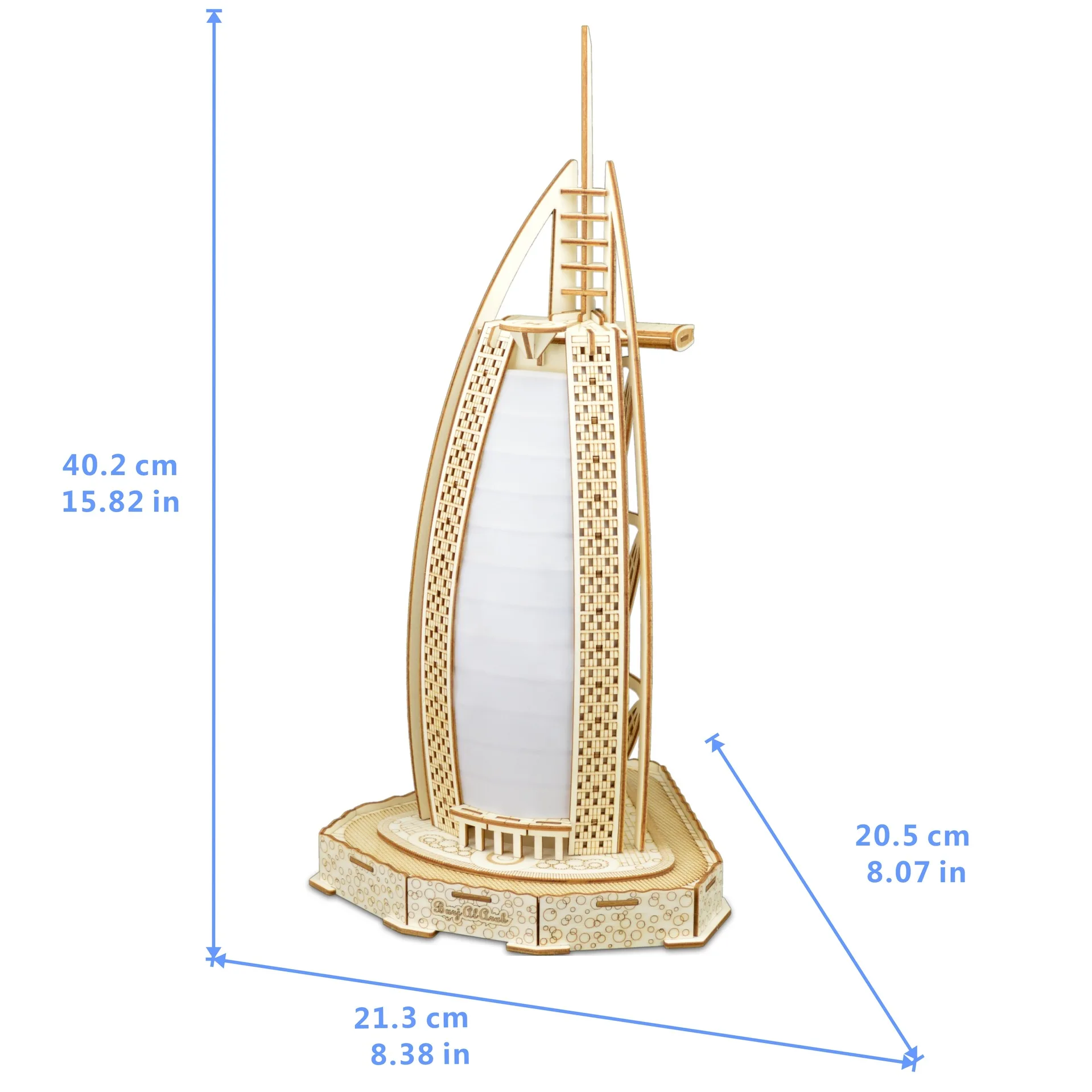 Лазерная резка строительство 3D головоломка Дубай де Ла Тур отель Arabia Sailing модель украшения дома для взрослых и детей