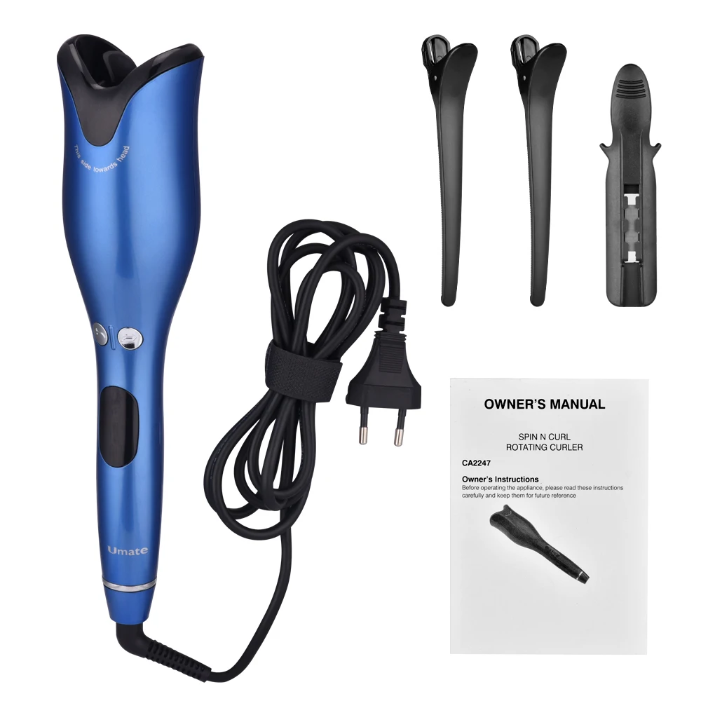 Автоматическая Волшебная Плойка для волос керамическая вращающаяся плойка