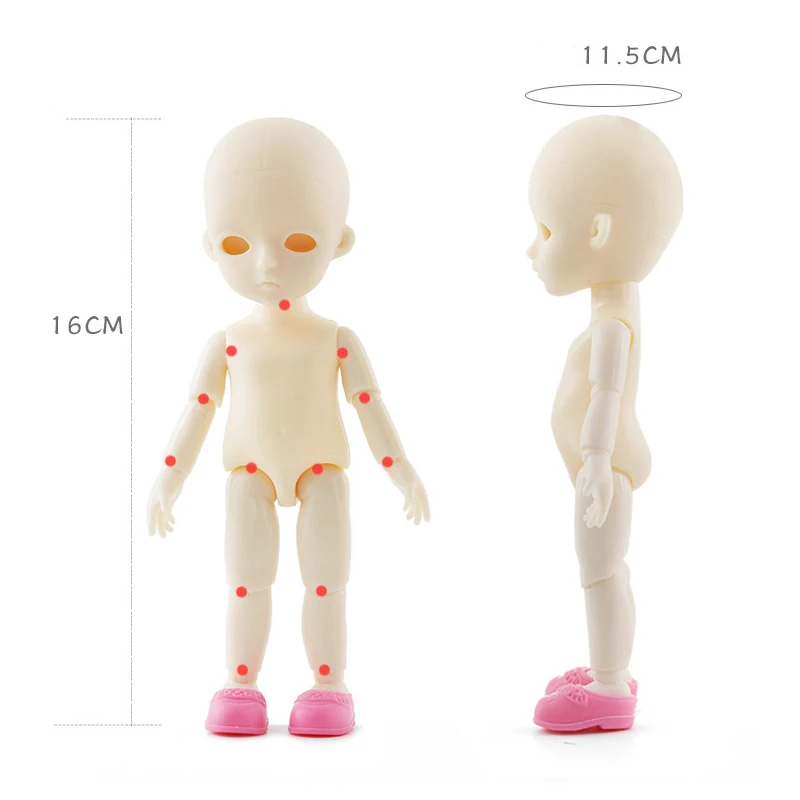 Кукла без головки для практики макияжа 16 см 1/12 | Игрушки и хобби