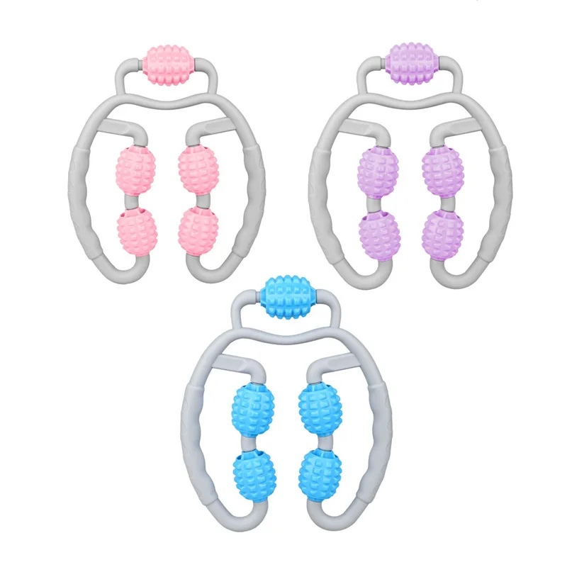 360 ° массажер ног релаксационный ролик кольцо зажим для Массажная палка йоги