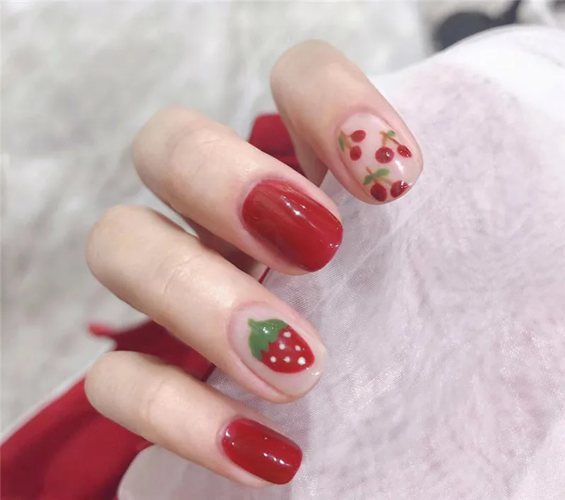 14 накладных наклеек для ногтей с полным покрытием наклейки сделай сам ногтевого