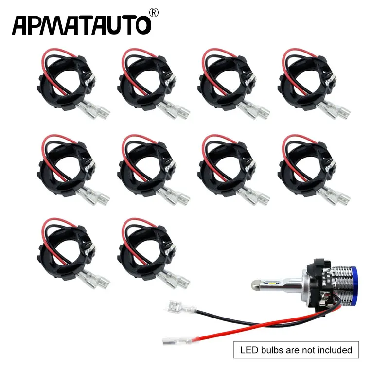 10 шт. H7 светодиодный лампы зажим фиксатор опорный кронштейн с адаптером