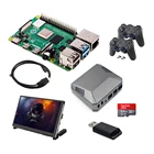 Игровой Комплект RELKA R12 Raspberry Pi 4 Argon One V2 + SD-карта 64 ГБ + ридер + геймпады для Raspberry Pi 4, комплекты модели B