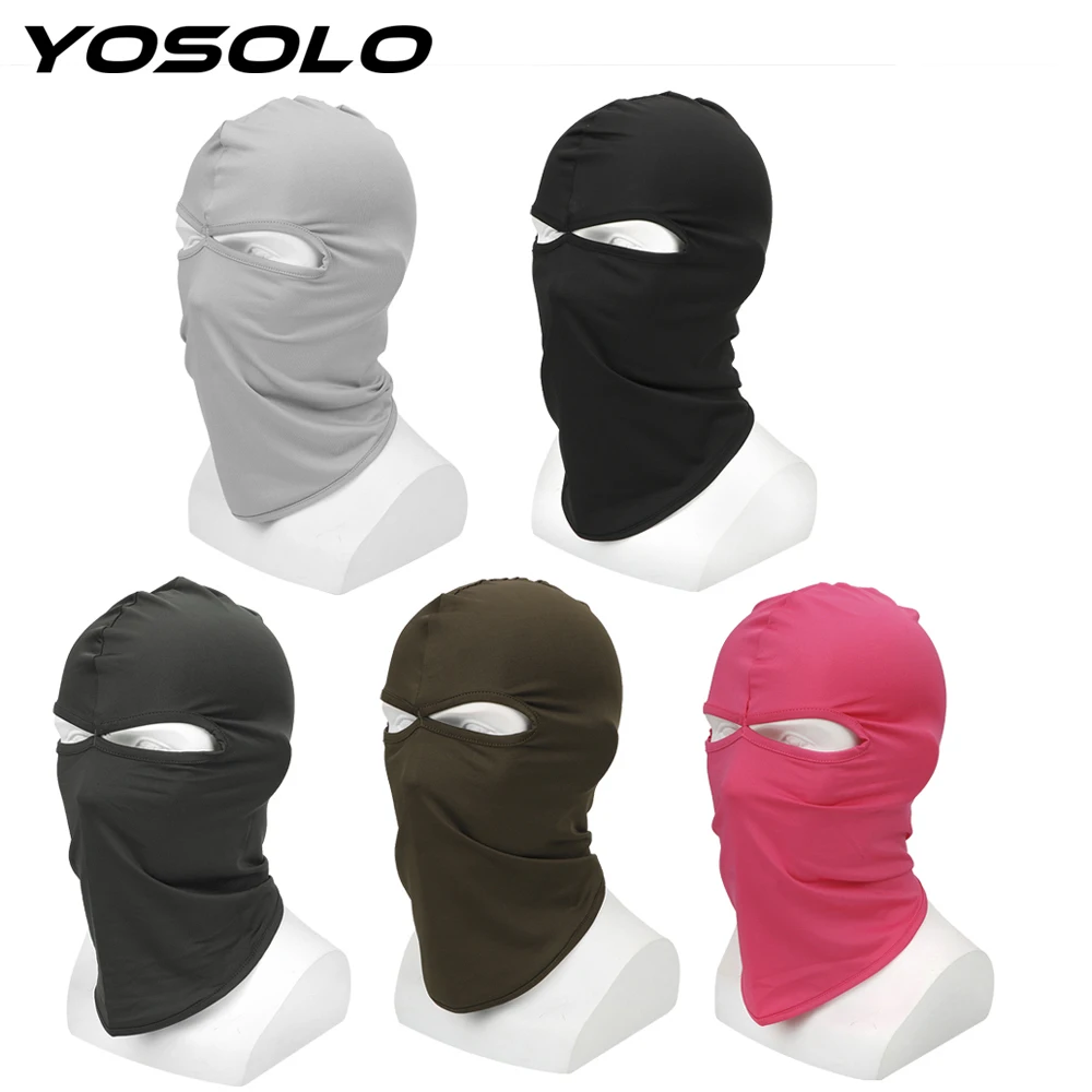 YOSOLO Балаклава Лыжная маска CS защита от пыли дышащая мотоциклетная маска унисекс ветрозащитная Солнцезащитная маска для лица капюшон