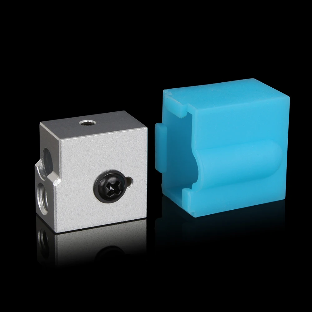 3DSWAY 3D Printer Parts Heater Block e3d v6 Hotend Volcano v2 Heat Extruder J-head Aluminium Heating Silicone socks | Компьютеры и