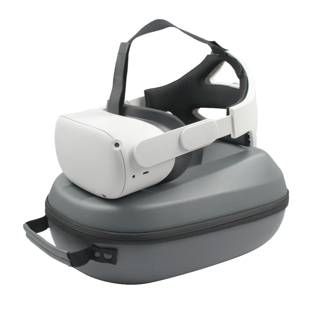 

for Oculus Quest 2 VR Virtual Reality Accessory Adjustable Head Strap Headband Headwear Storage Bag Protective Carrying Case Kit