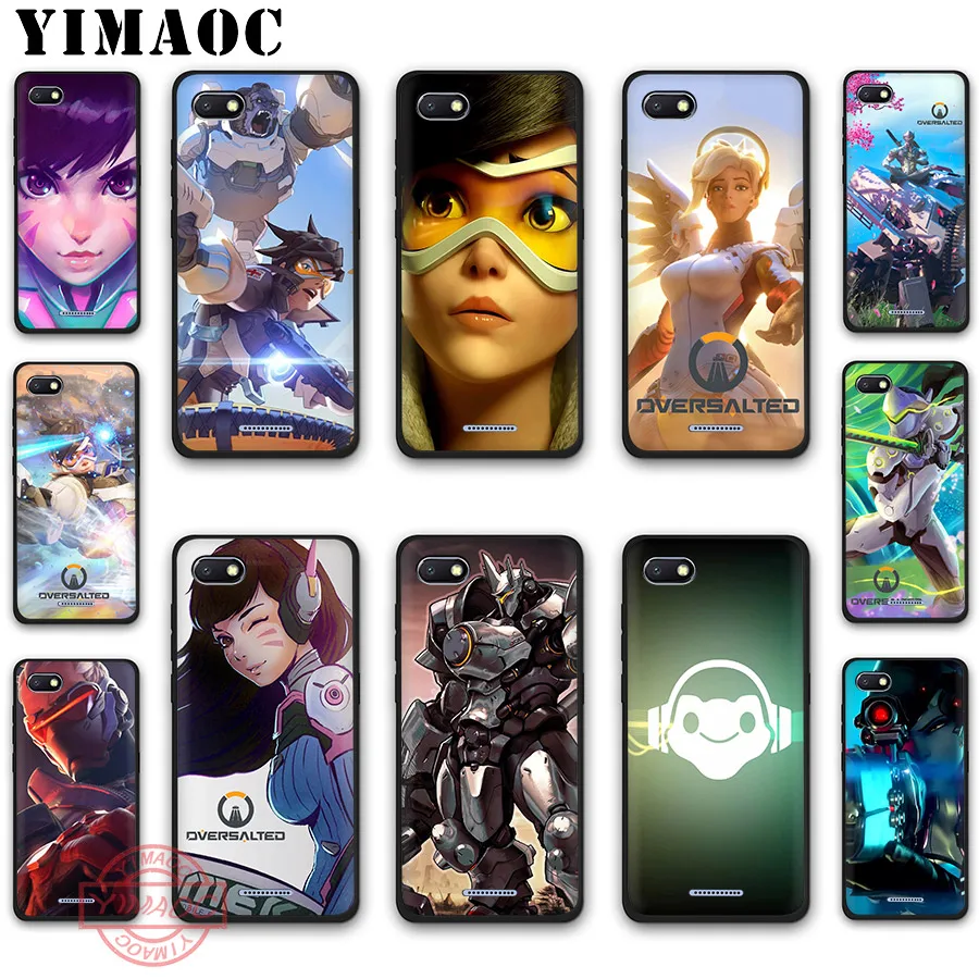 YIMAOC Overwatch Tracer 76 Pharah OW Гэндзи Мягкий силиконовый чехол для телефона Redmi Note 8 7 6 5 K20 Pro