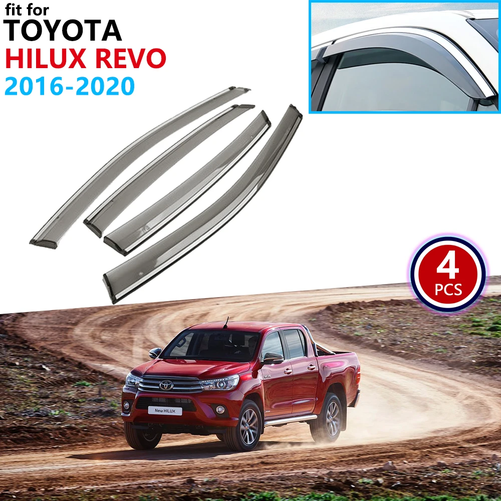 Для Toyota Hilux Revo AN120 AN130 2016 2017 2018 2019 2020 оконный козырек вентиляционные навесы защита