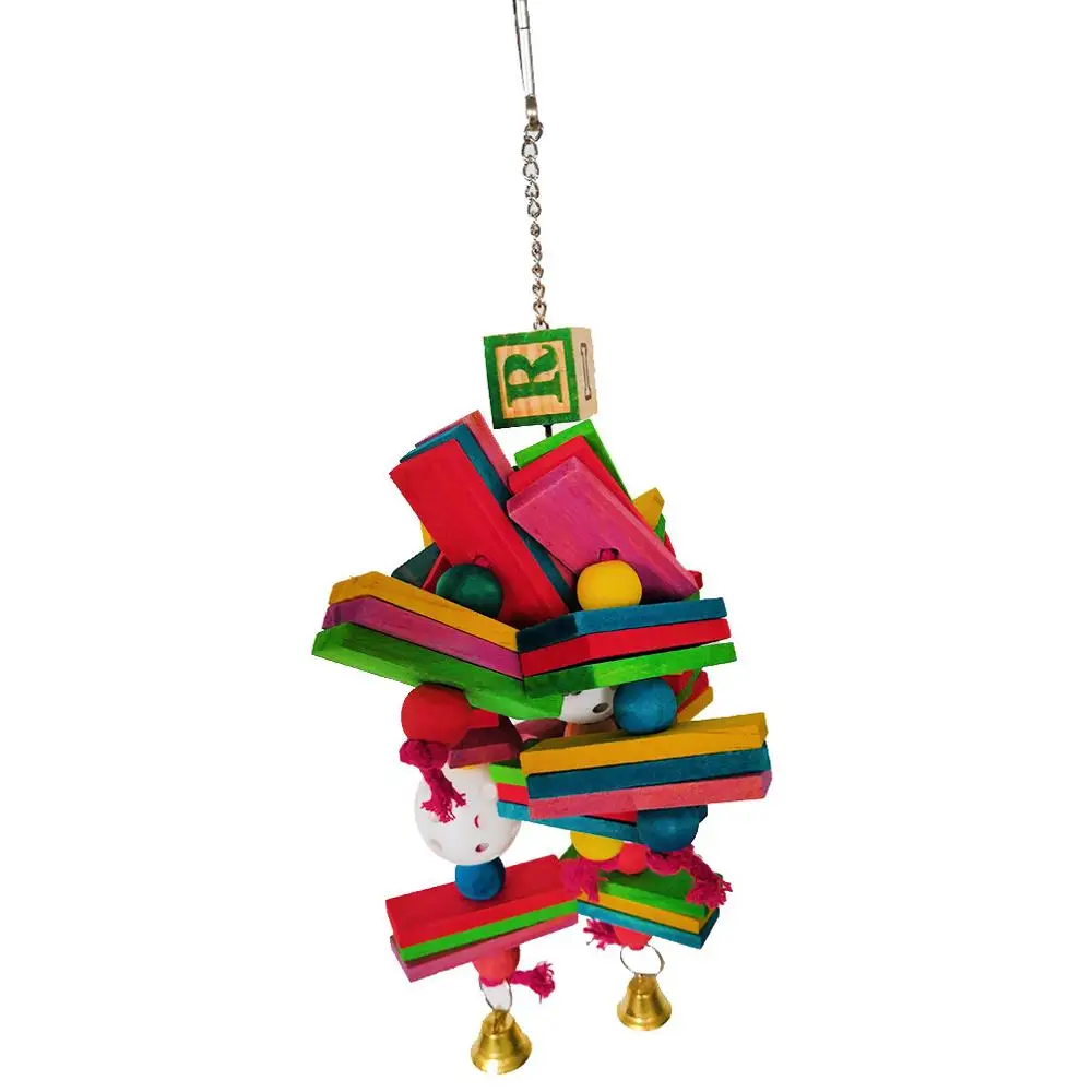 Товары для домашних животных игрушка поклевки попугая птиц красочный