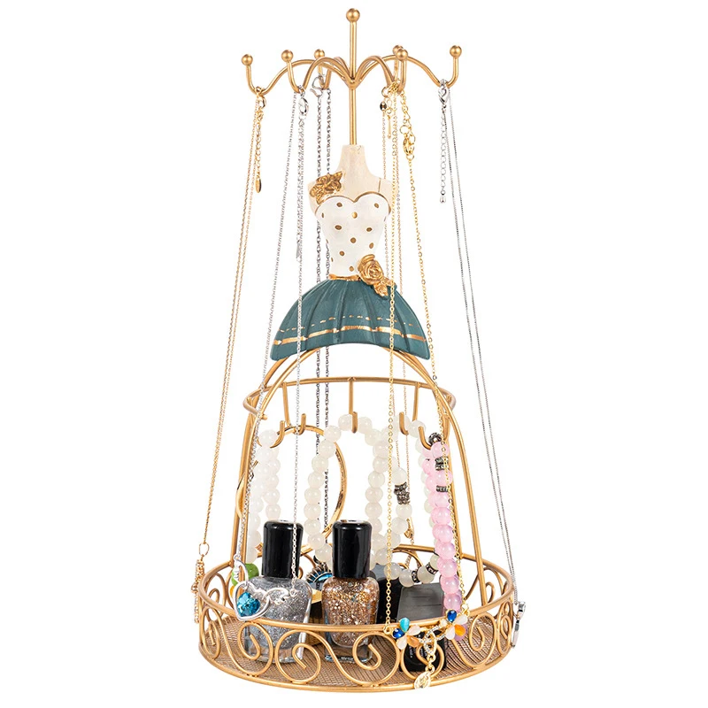 

Jewelry Tower Organizer, Vintage Necklace Earring Bracelet Holder Organizer Rack Tower Decoration for Women Girl