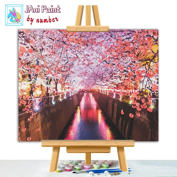 

Набор для рисования по номерам на холсте «вишня»