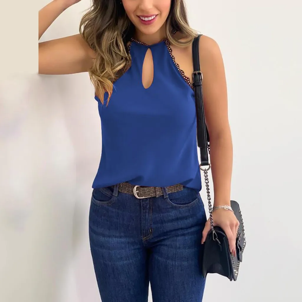 Женская Повседневная блузка из хлопка и льна однотонная с коротким рукавом