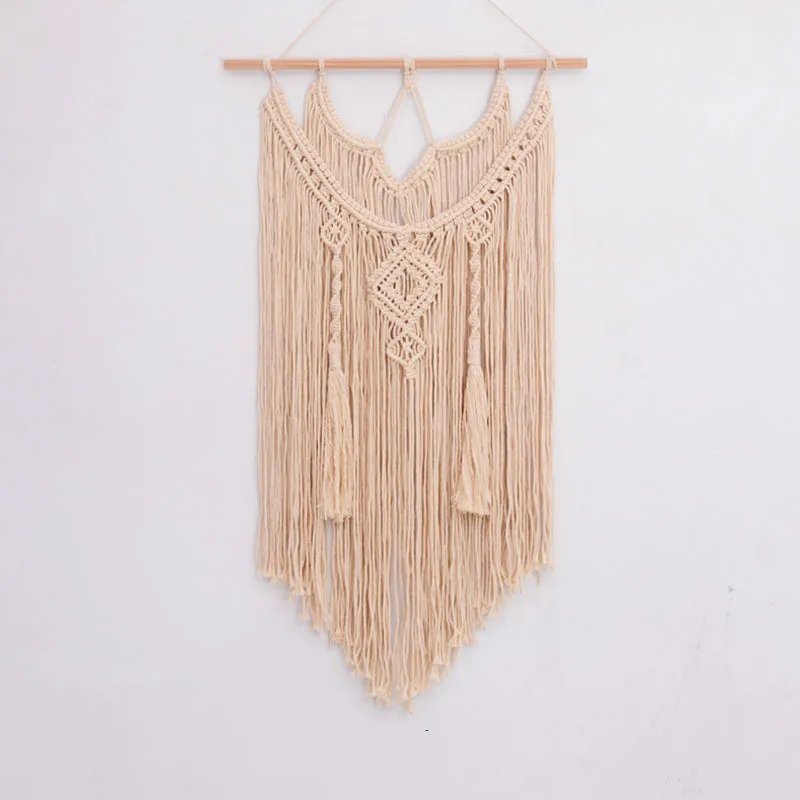 

Популярный макраме настенный подвесной гобелен настенный Декор Бохо шикарный богемный тканый домашний декор WJ81407