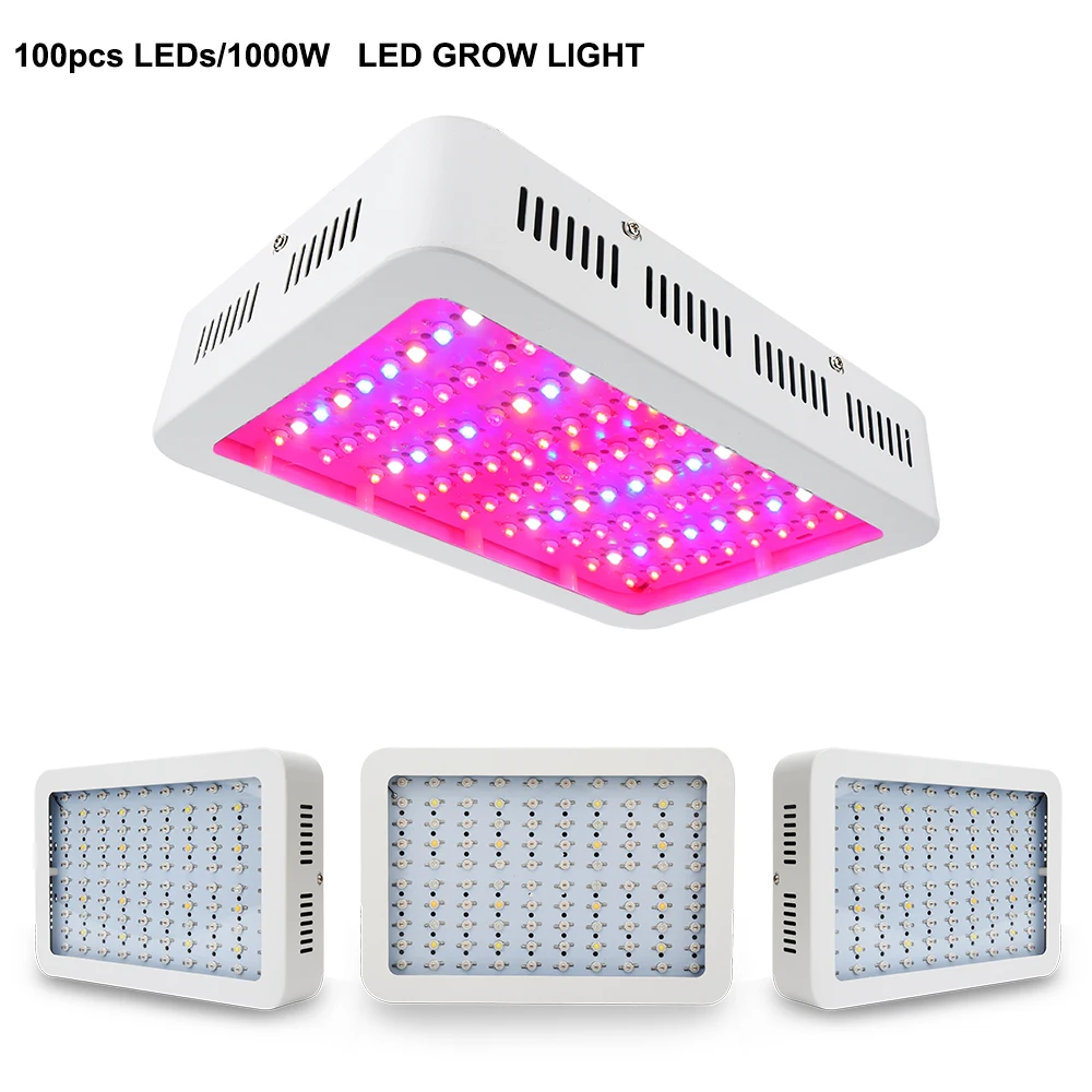 1000W Panel Indoor Plants Growing Hydroponic Full Spectrum LED Grow Light for Greenhouse Garden Tent Flowers Vegetables