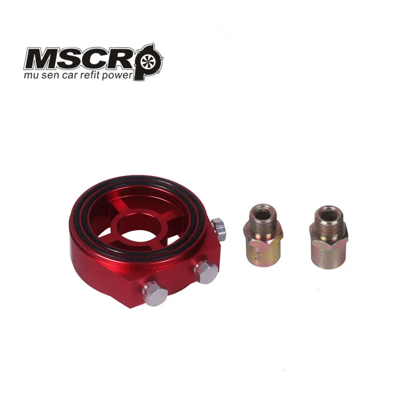 

M20X1.5 3/4-16 1/8 NPT Aluminum Racing Oil Pressure Gauge Oil Filter Sandwich Adapter