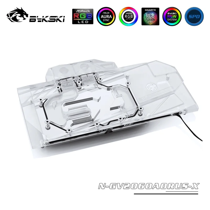 Bykski полный охват RGB/A RGB GPU водоблок для VGA Gigabyte AORUS GeForce RTX 2060 Xtreme 6G видеокарта N GV2060AORUS
