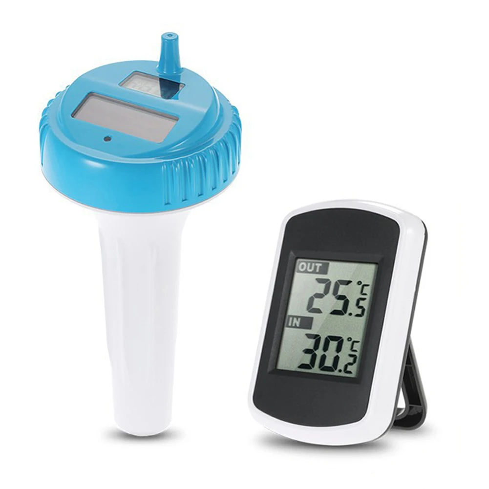 

Беспроводной электронный измеритель температуры воды на солнечной батарее, летний наружный прибор для контроля температуры воды в бассейн...