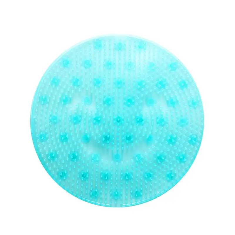 1PCS Shower Silicone Lazy Wash Foot Bath Back Massage Cushion Feet Wash Cleaning Care Brush Foot Massage Mat