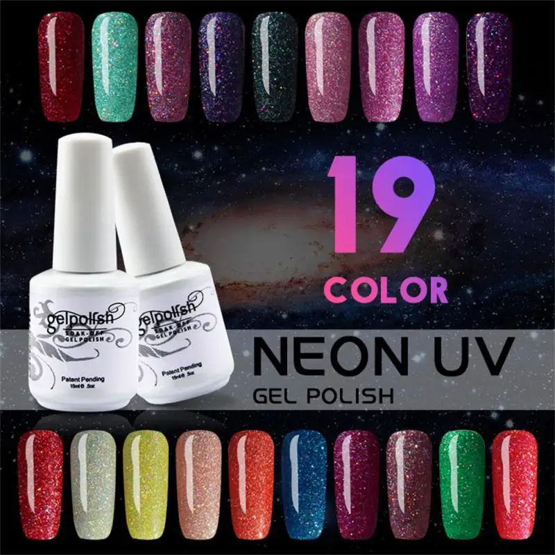 

25 Color Gel Nail Polish Manicure Nail Art Bling Glue Soak Off UV LED Gel Glitter Nail Gel Nail Varnish Cosmetic TSLM2