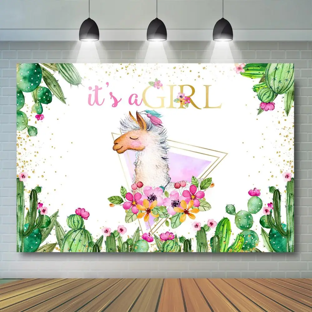 Фотофон С КАКТУСОМ ламой акварелью цветами для мальчиков и девочек | Электроника