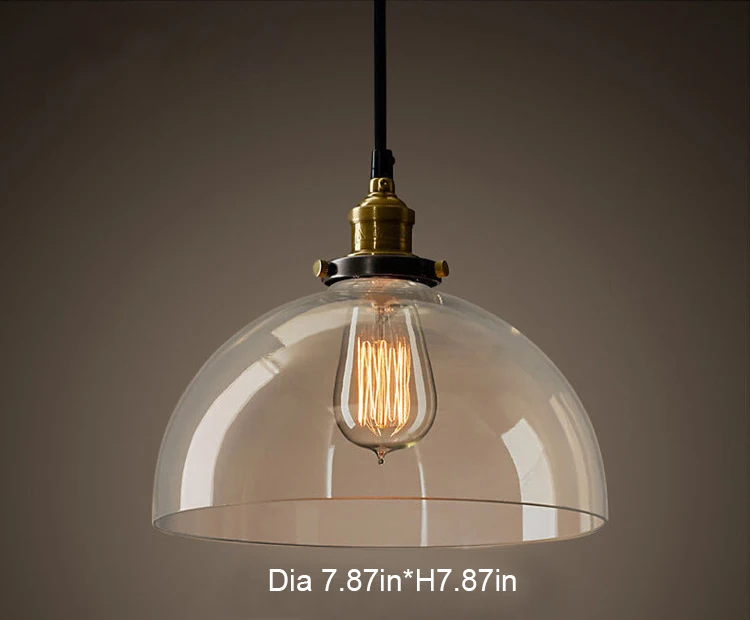 Ganeed винтажные Ретро стеклянные подвесные светильники промышленные Edison кухонные