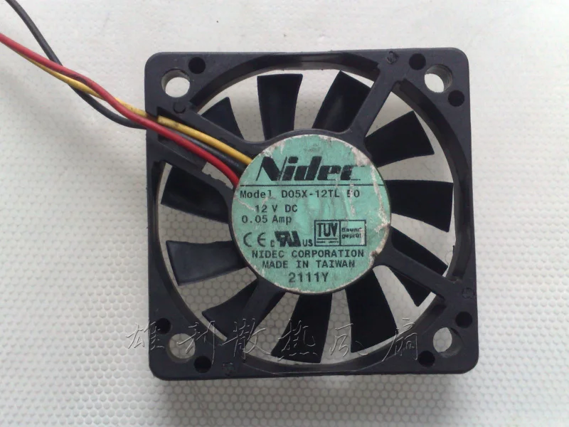 Новый D05X 12TL 5010 12V 0.05A 5 см 3 провода защиты электродвигателя Вентилятор
