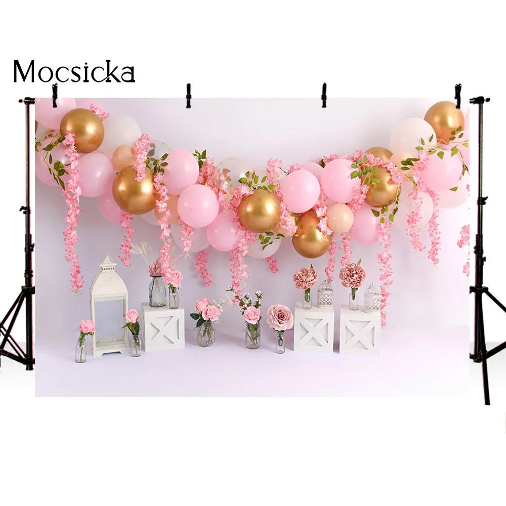 

Newborn Kids Children Cake Smash Birthday Portrait Photography Backdrop Girls Boys Theme BIrthday Photoshoot Decorations Props