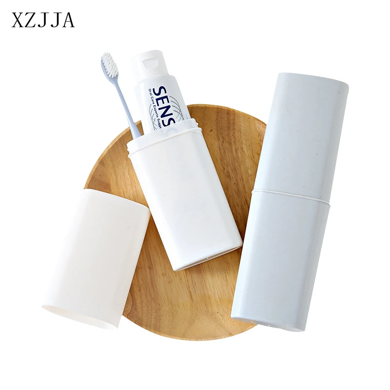 XZJJA Portable European Style Toothbrush Box Outdoor Travel Tooth Brush Protect Case Bathroom Toothbrush Holder With Cover