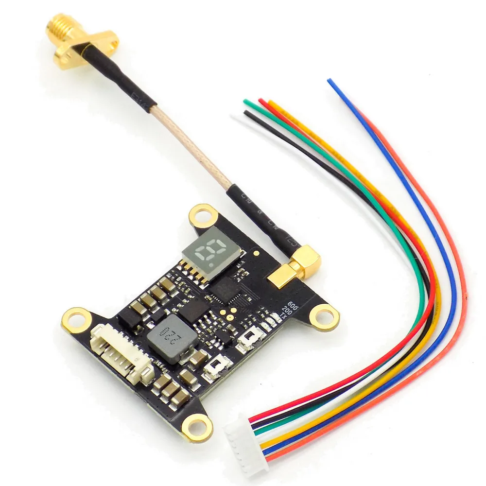 EWRF e709TM3 5 8G FPV OSD Регулируемый передатчик AV 6-25 в 48 каналов с BEC/PWM монтажные отверстия