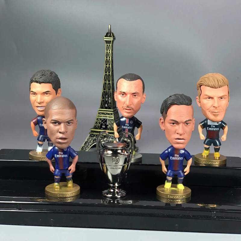 7 см Париж Сен Жермен фигурки Футбол звезды Модель игрушка в виде Фигурки