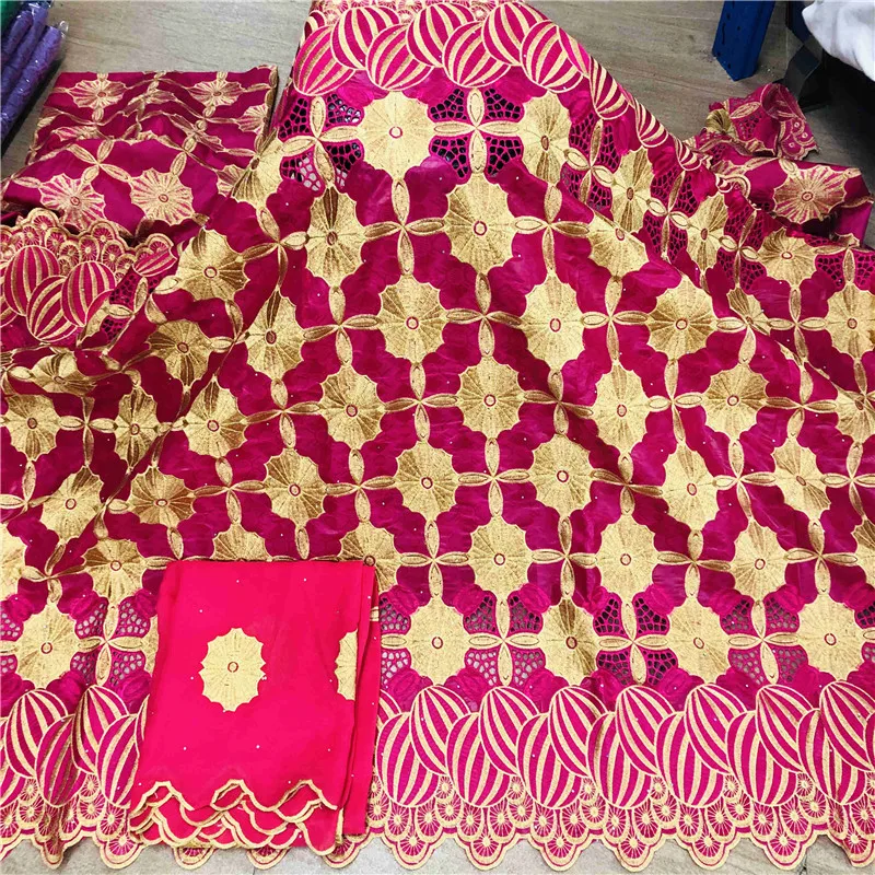 

African bazin riche fabric with beads Latest fashion embroidery bazin lace fabric with net lace 7 yards h66-987