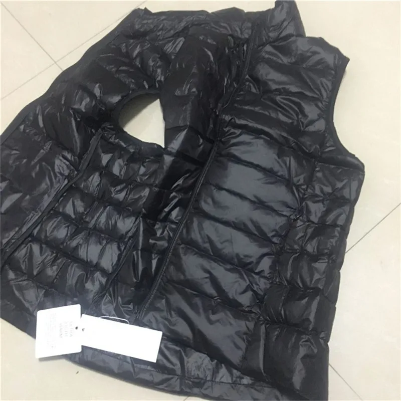

WSYORE Ultra Light White Duck Down Sleeveless Jacket New Autumn and Winter Women Plus Size Slim Duck Down Vest Coat NS588