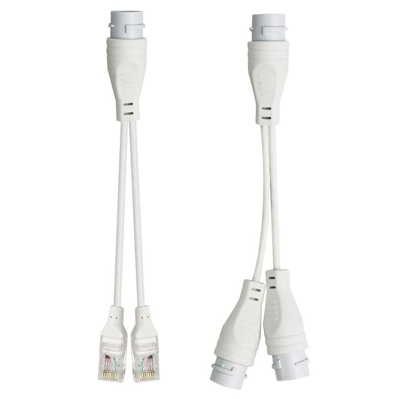 

POE Splitter RJ45 2-In-1 Network Cabling Connector for Security Camera Install IEEE802.3AT/AF Transmission Standard