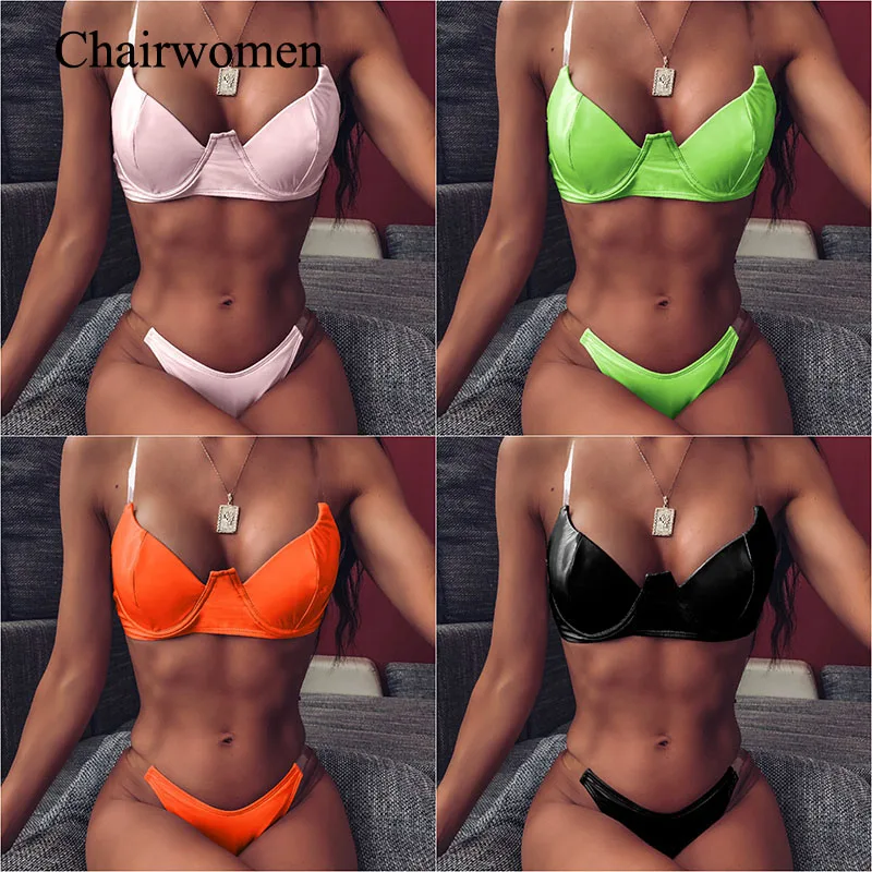 Купальник женский с эффектом пуш апа и высокой талией|Купальники| |