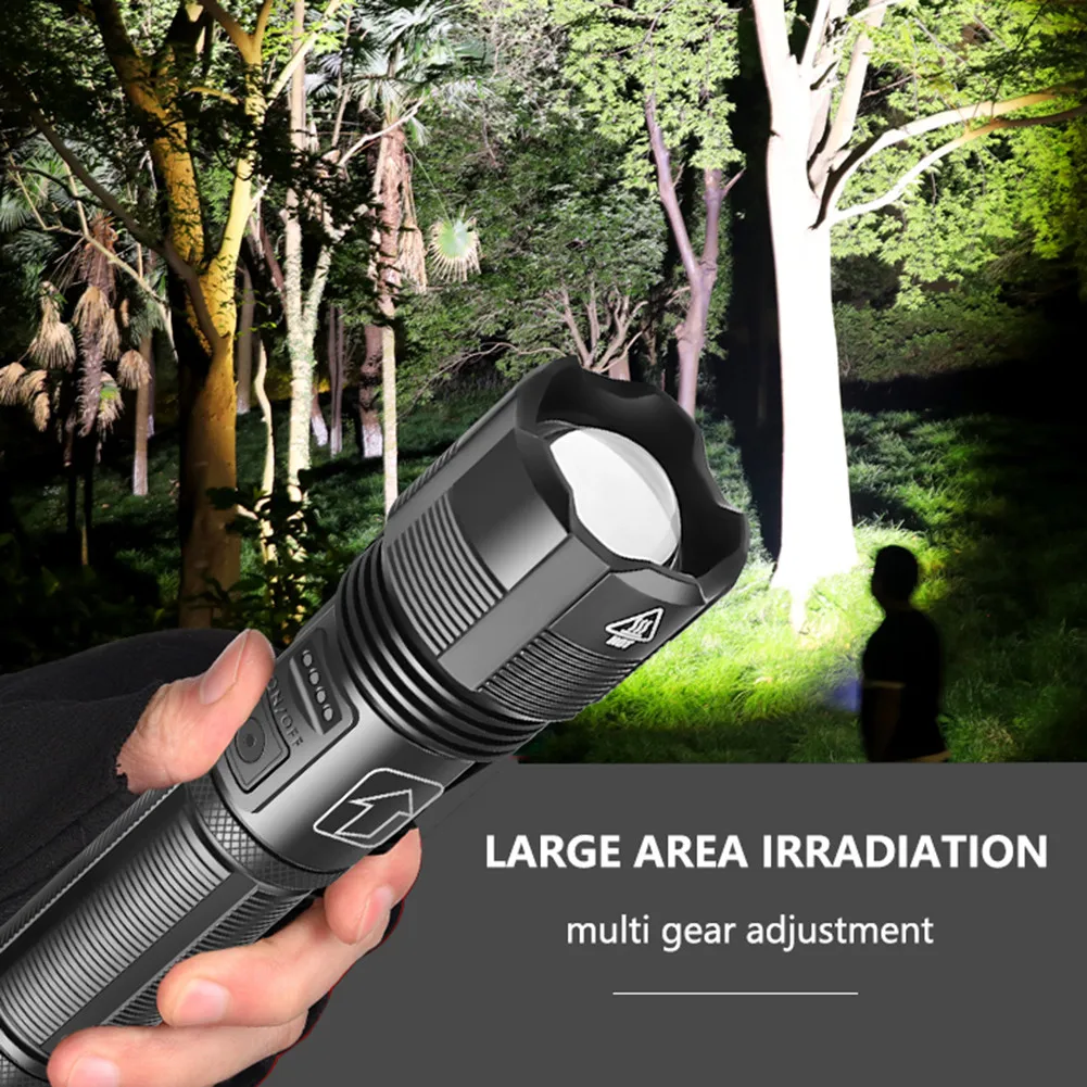 

XHP50/XHP70 LED Flashlight Zoom Torch 1pcs Camping Flash Light Flashlight