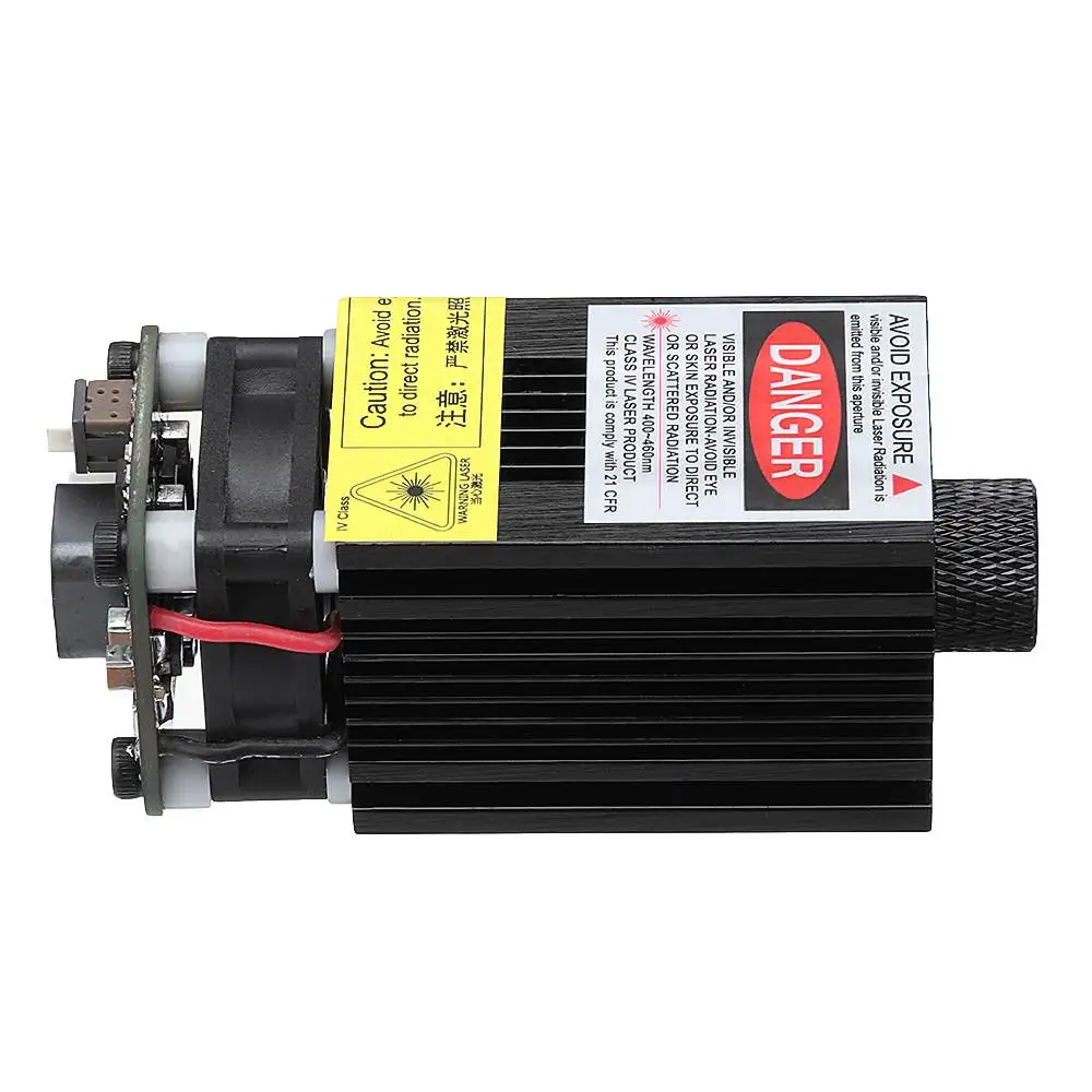 3000 МВт 445нм синий лазерный модуль 2,54-3 P ttl/ШИМ модуляция DIY гравер для электрооборудования