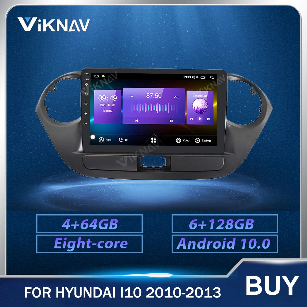 Android Auto Radio GPS Navigation For Hyundai I10 2010 2011 2012 2013 LHD RHD Car head unit Car DVD multimedia Player 9 inch