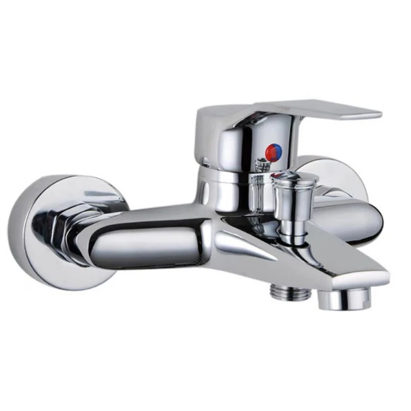 

Triple Bathtub Hot and Cold Mixing Water Faucet Sink Spray Shower Head Deck Taps K3KA