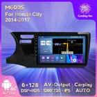 Автомобильный мультимедийный DVD-проигрыватель с GPS-навигацией, IPS HD 1280*720, Android 11, для Honda City 2014, 2015, 20162017, автомобильный стереопроигрыватель для Carplay