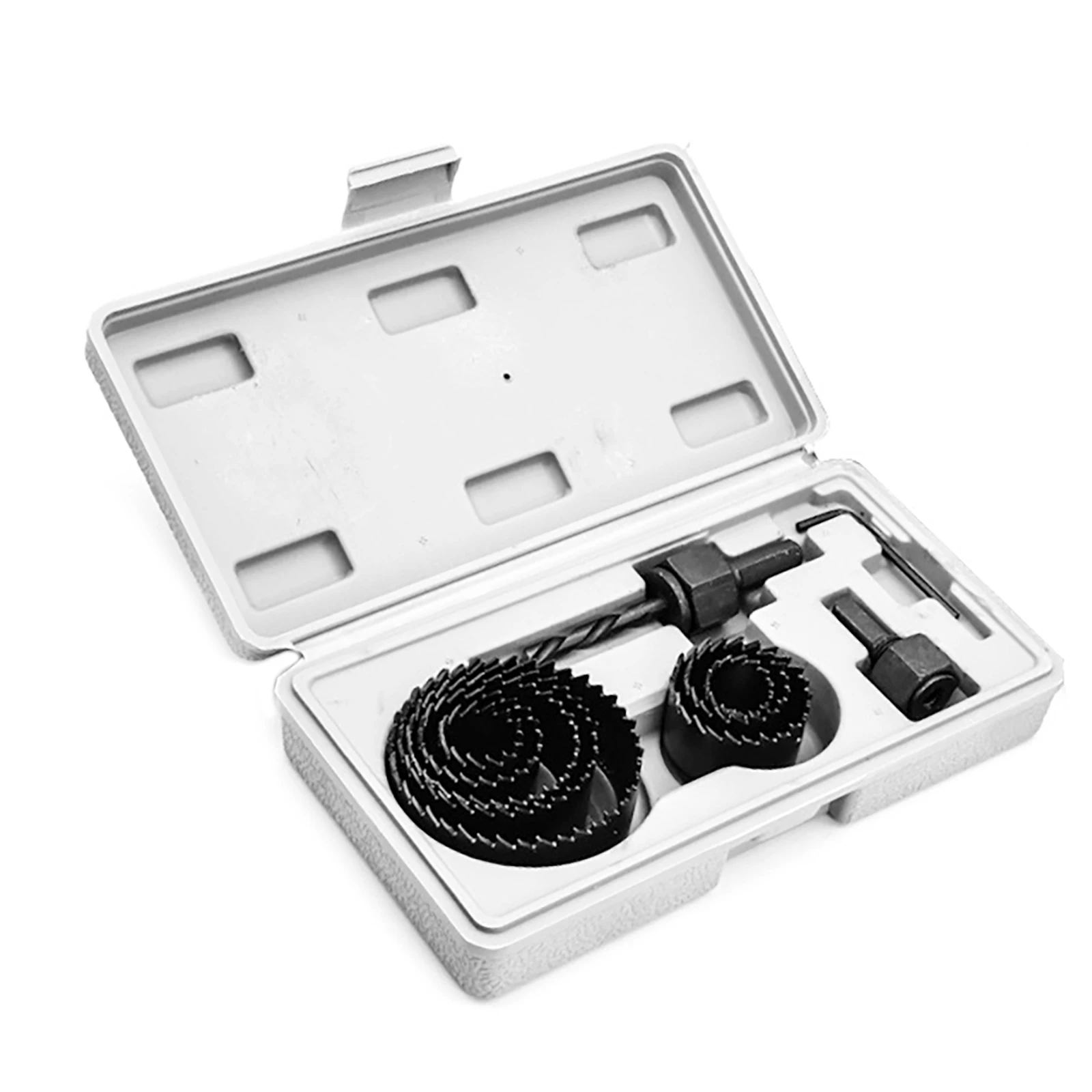 

11pcs Woodworking Hole Saw Set Drill Bit Carbon Steel 19-64mm Hole Open Set For Plasterboard Ceiling Openings