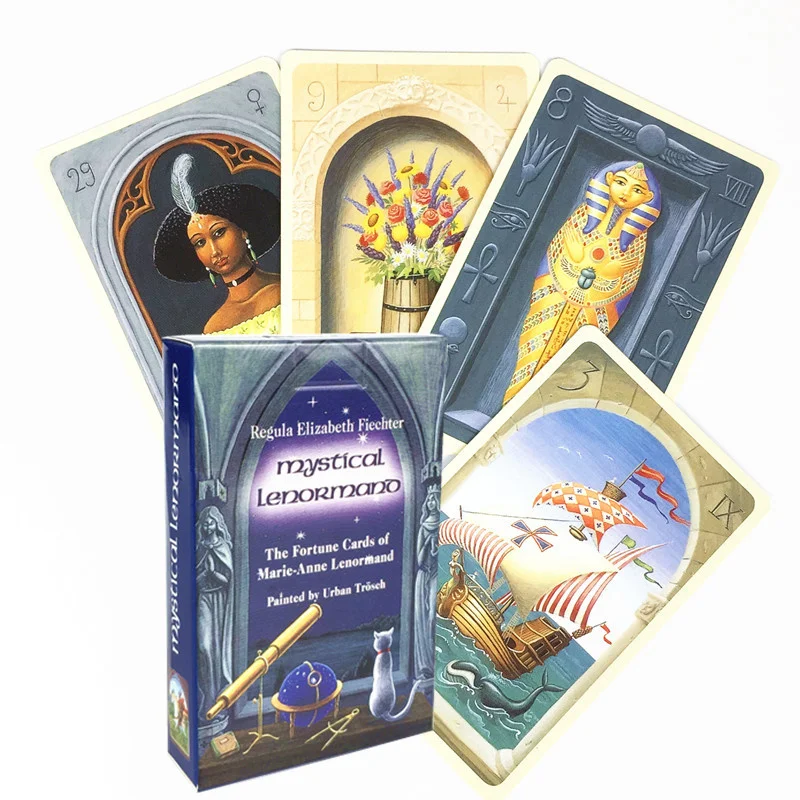New Mystical Lenormand Oracle Cards Full English 36 Deck Tarots Mysterious Divination Family Party Funny Board Game | Спорт и