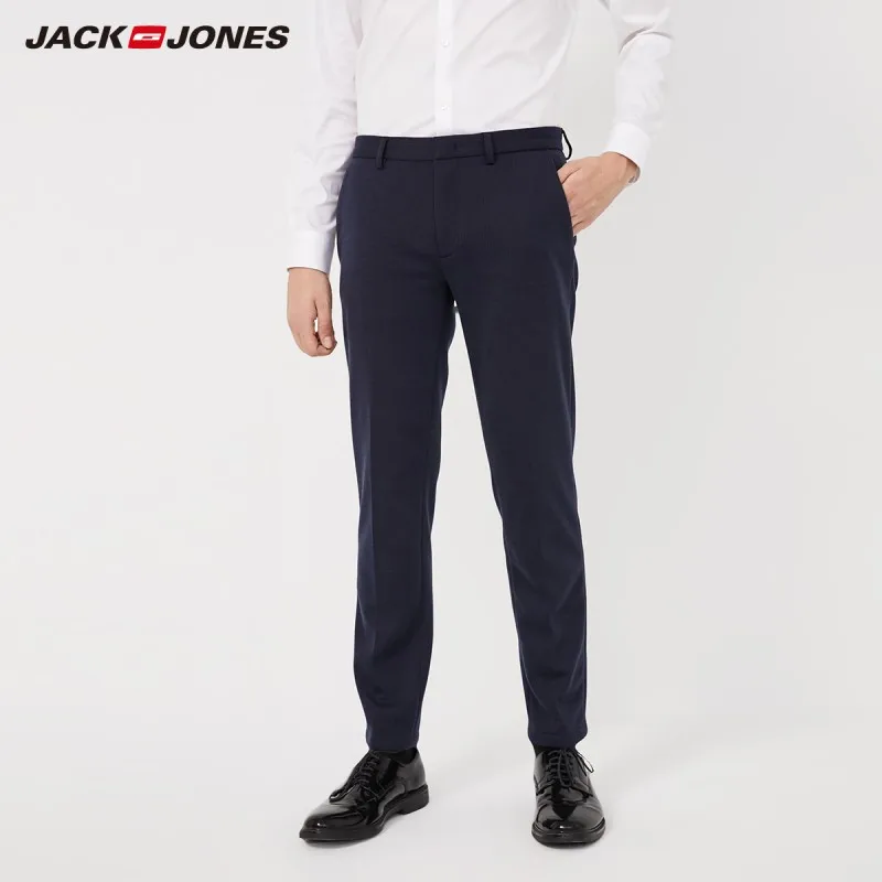 JackJones мужские Базовые деловые смарт повседневные облегающие брюки 219314563|Узкие