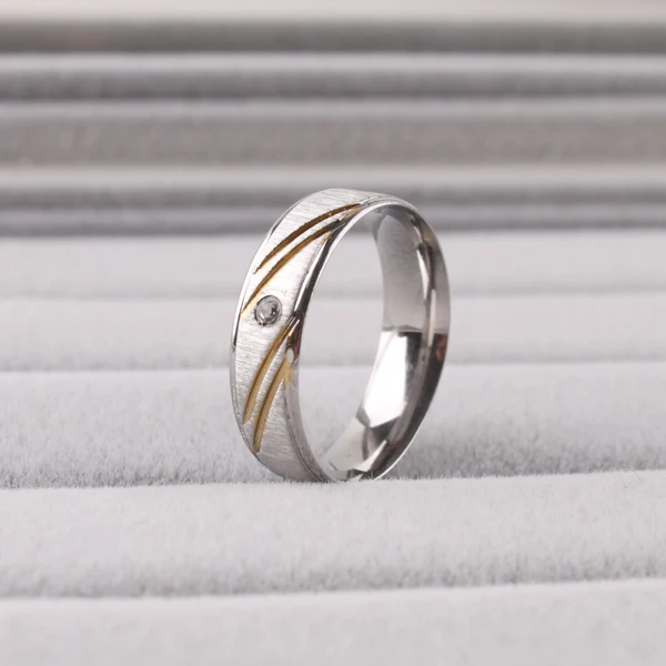 

wedding rings Wide 6mm Carving frosted rhinestone rings 316L Stainless Steel men women finger ring wholesale lots