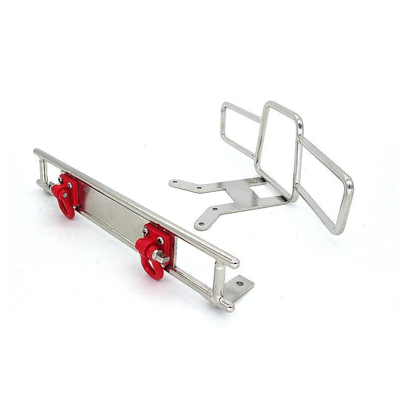 

for WPL D12 1/10 RC Car Drift Parts Metal Front & Rear Bumper Decor