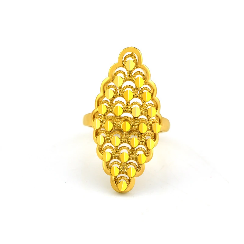 Обручальные кольца GP желтого золота для женщин геометрическое кольцо Женское