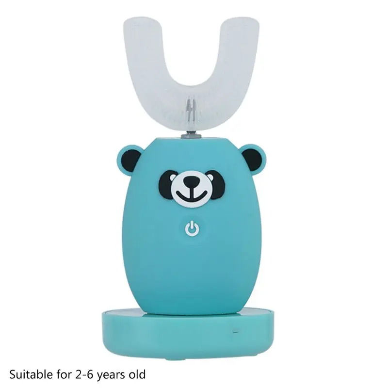 

New Fully Automatic U-shaped Children Teeth Brush Waterproof Mouth-type Electric Toothbrush Cartoon Kids Tooth Cleaner Wholesale