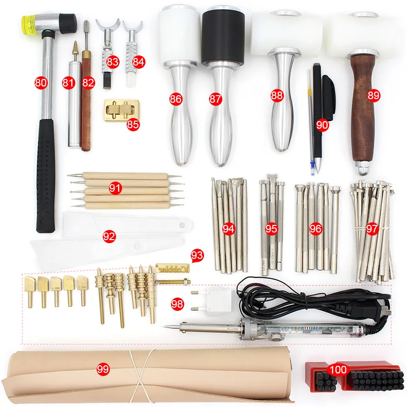 DIY Набор инструментов для кожевенного ремесла инструмент шитья кожи ручной набор